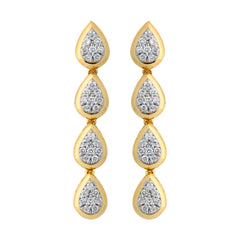 14K Hallmarked Gold | Lab Grown Diamond Tops 4NCSJ102T