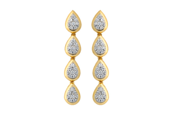 14K Hallmarked Gold | Lab Grown Diamond Tops 4NCSJ102T