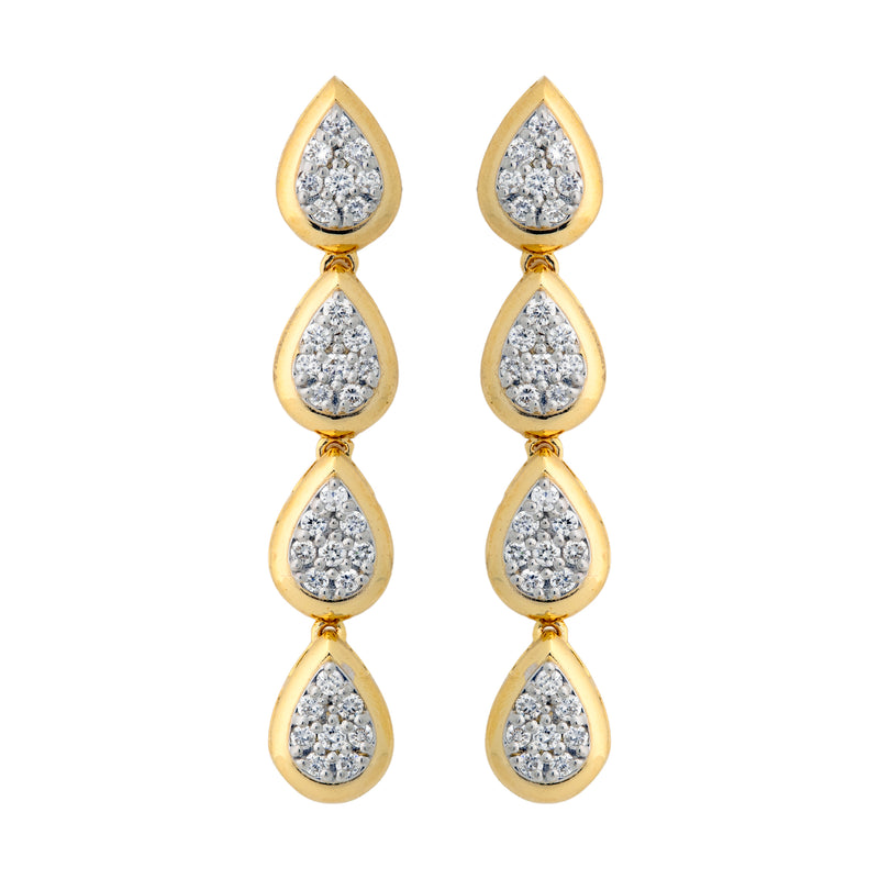 14K Hallmarked Gold | Lab Grown Diamond Tops 4NCSJ102T