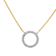 14K Hallmarked Gold | Lab Grown Diamond Necklace 4NCSJ103