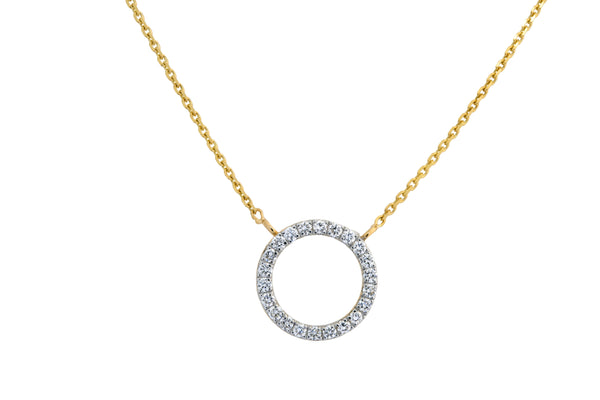 14K Hallmarked Gold | Lab Grown Diamond Necklace 4NCSJ103