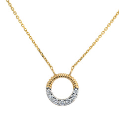 14K Hallmarked Gold | Lab Grown Diamond Necklace 4NCSJ104
