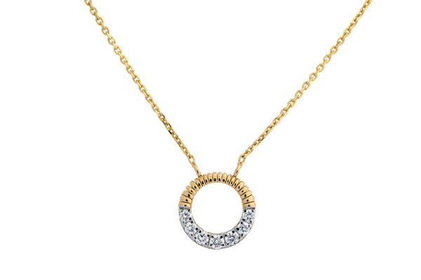 14K Hallmarked Gold | Lab Grown Diamond Necklace 4NCSJ104