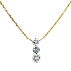 14K Hallmarked Gold | Lab Grown Diamond Necklace 4NCSJ105