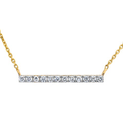 14K Hallmarked Gold | Lab Grown Diamond Necklace 4NCSJ106