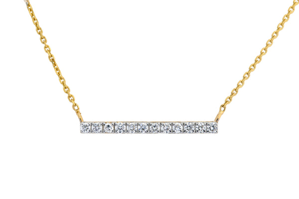 14K Hallmarked Gold | Lab Grown Diamond Necklace 4NCSJ106