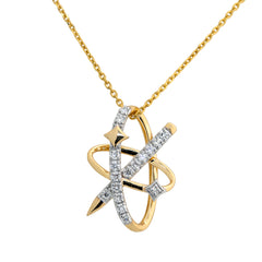 14K Hallmarked Gold | Lab Grown Diamond Necklace 4NCSJ108