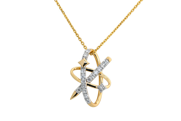 14K Hallmarked Gold | Lab Grown Diamond Necklace 4NCSJ108
