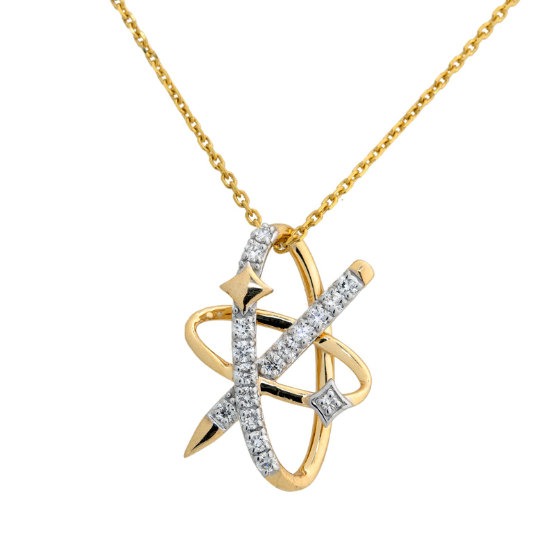 14K Hallmarked Gold | Lab Grown Diamond Necklace 4NCSJ108