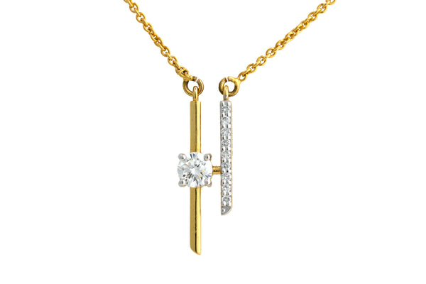 14K Hallmarked Gold | Lab Grown Diamond Necklace 4NCSJ110