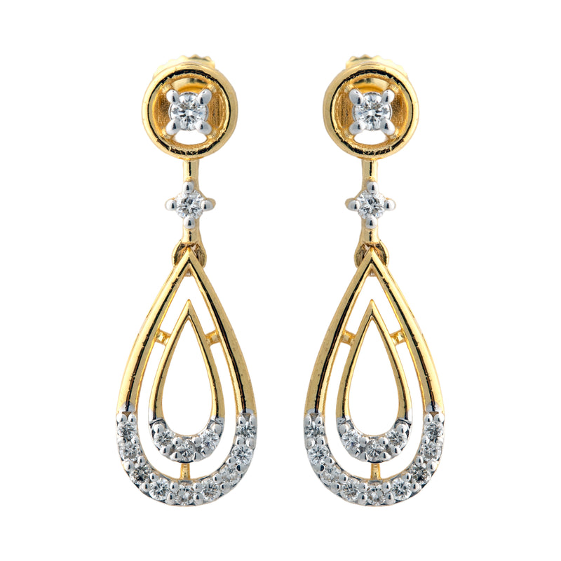 14K Hallmarked Gold | Natural Diamond Tops 4NCSJ111T