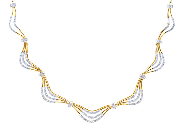 9K Hallmarked Gold | Lab Grown Diamond Necklace 9NCWA102