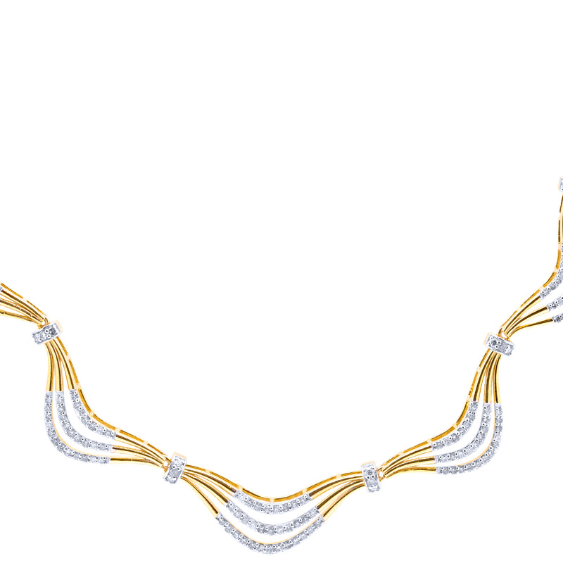 9K Hallmarked Gold | Lab Grown Diamond Necklace 9NCWA102