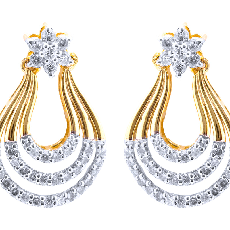 9K Hallmarked Gold | Lab Grown Diamond Tops 9NCWA102T