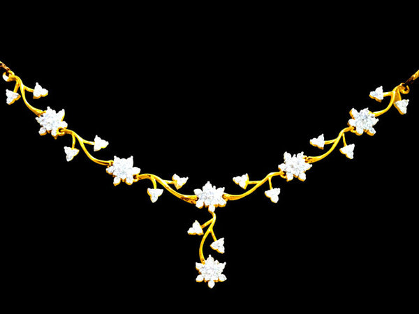 9K Hallmarked Gold | Lab Grown Diamond Necklace 9NCWA103