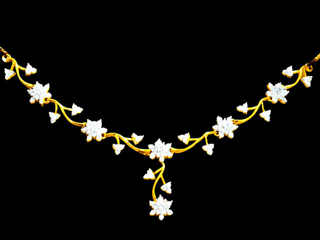 9K Hallmarked Gold | Lab Grown Diamond Necklace 9NCWA103