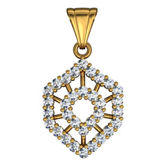 18K Hallmarked Gold | Natural Diamond Pendant PNAA176