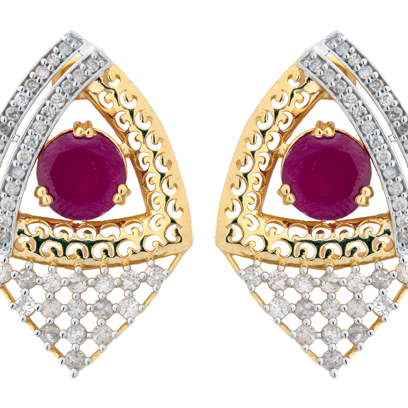 14K Hallmarked Gold | Natural Diamond Tops 4PNAA552T