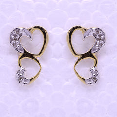 14K Hallmarked Gold | Natural Diamond Tops 4PNAA724T