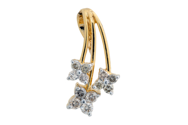 14K Hallmarked Gold | Natural Diamond Pendant 4PNAB649