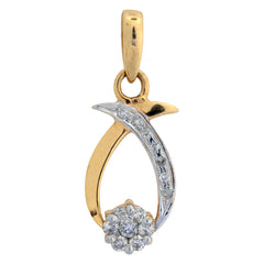 18K Hallmarked Gold | Natural Diamond Pendant PND201