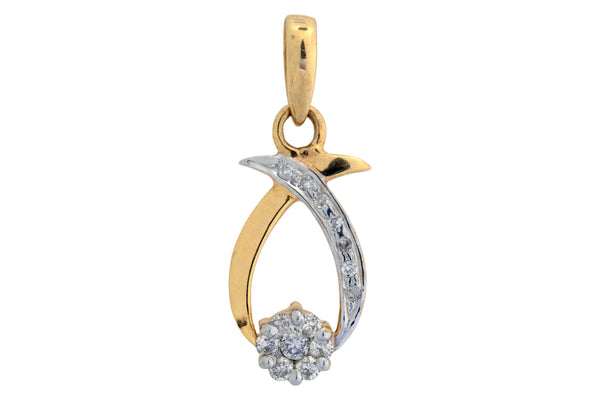18K Hallmarked Gold | Natural Diamond Pendant PND201