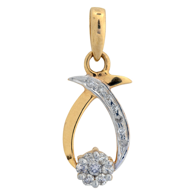 18K Hallmarked Gold | Natural Diamond Pendant PND201
