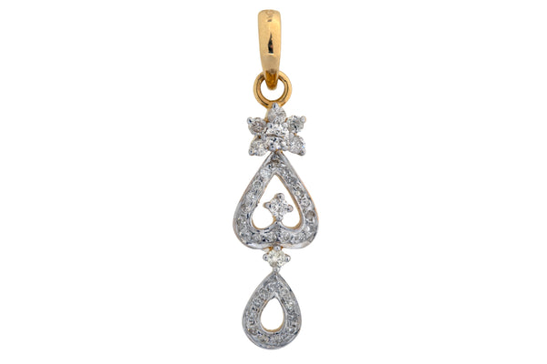 18K Hallmarked Gold | Natural Diamond Pendant PNQ211