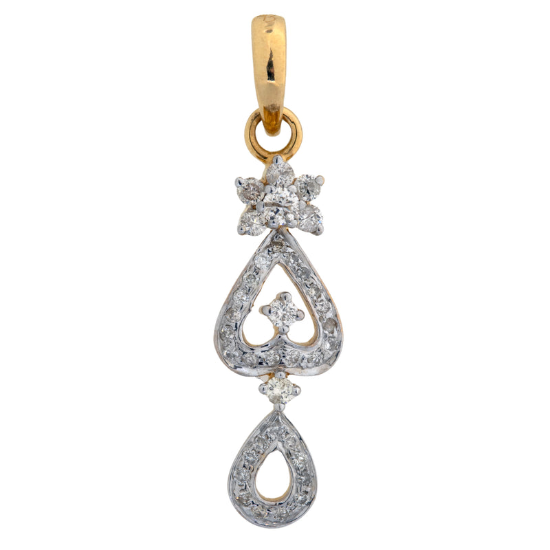 18K Hallmarked Gold | Natural Diamond Pendant PNQ211