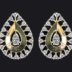 14K Hallmarked Gold | Natural Diamond Tops 4PNSJ015T