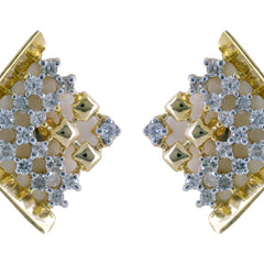 14K Hallmarked Gold | Natural Diamond Tops 4PNSJ021T