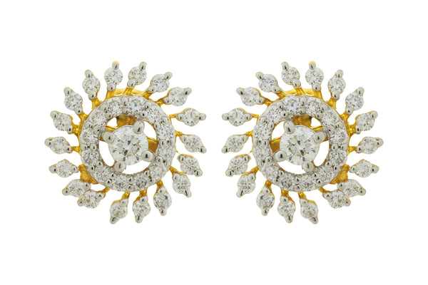 14K Hallmarked Gold | Natural Diamond Tops 4PNSJ047T