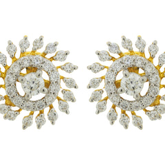14K Hallmarked Gold | Lab Grown Diamond Tops 4PNSJ047T