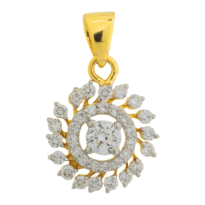 14K Hallmarked Gold | Lab Grown Diamond Pendant 4PNSJ047