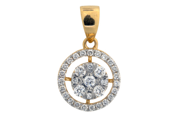 14K Hallmarked Gold | Lab Grown Diamond Pendant 4PNSJ051