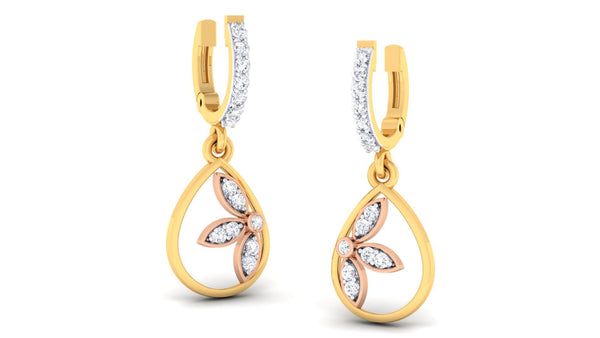 14K Hallmarked Gold | Lab Grown Diamond Tops 4PNSJ064T