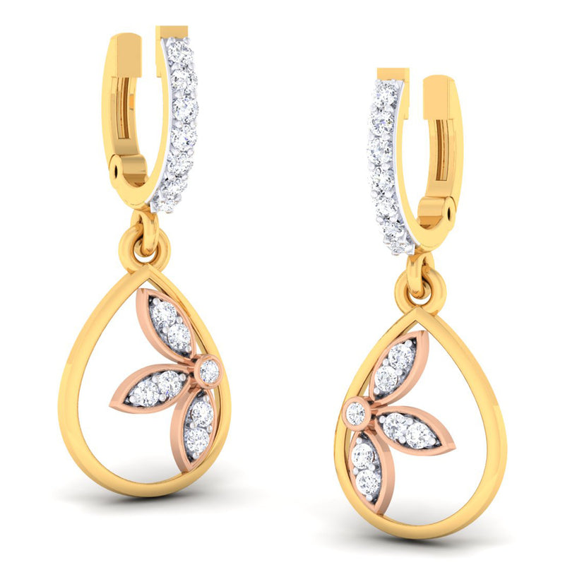 14K Hallmarked Gold | Lab Grown Diamond Tops 4PNSJ064T