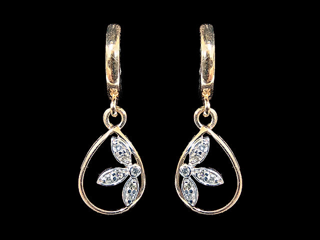 14K Hallmarked Gold | Natural Diamond Tops 4PNSJ064T