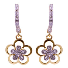 14K Hallmarked Gold | Natural Diamond Tops 4PNSJ066AT