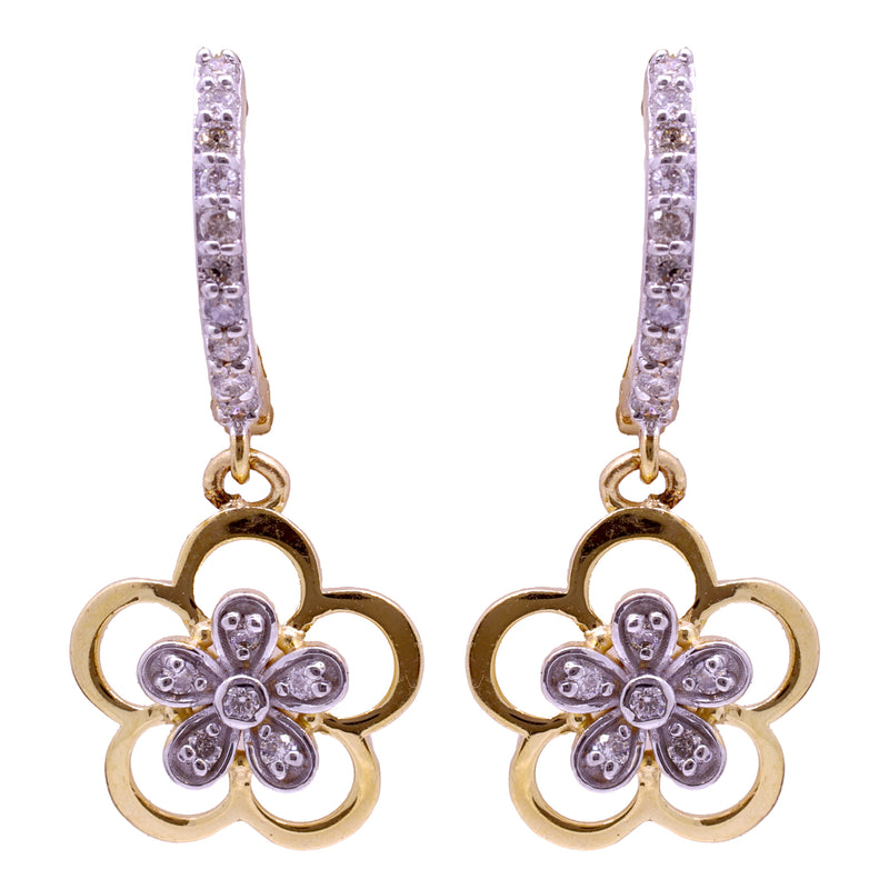 14K Hallmarked Gold | Natural Diamond Tops 4PNSJ066AT