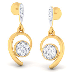 14K Hallmarked Gold | Natural Diamond Tops 4PNSJ067T