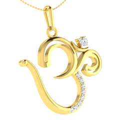14K Hallmarked Gold | Natural Diamond Pendant 4PNSJ069