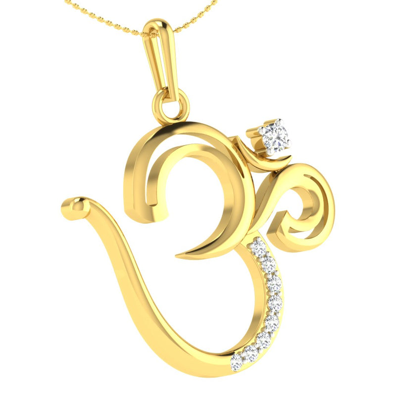 14K Hallmarked Gold | Natural Diamond Pendant 4PNSJ069