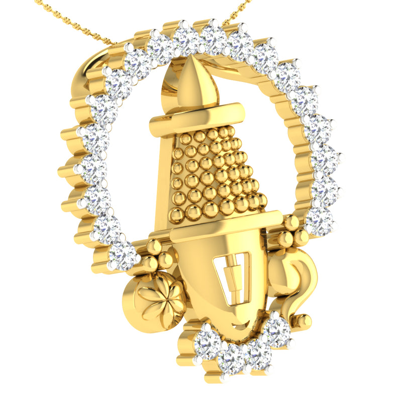 Natural Diamond Pendant 4PNSJ074