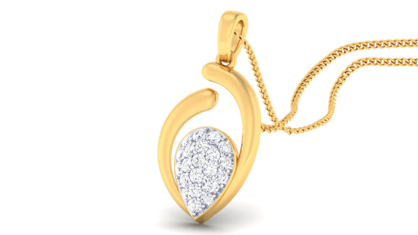 14K Hallmarked Gold | Lab Grown Diamond Pendant 4PNSJ075