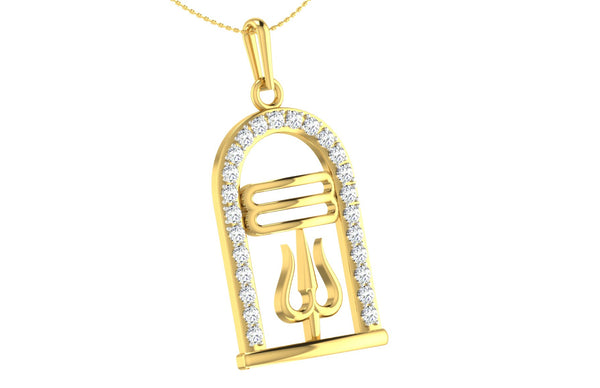 14K Hallmarked Gold | Natural Diamond Pendant 4PNSJ076