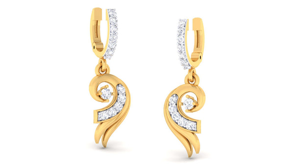 14K Hallmarked Gold | Natural Diamond Tops 4PNSJ077T