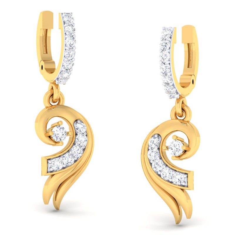 14K Hallmarked Gold | Natural Diamond Tops 4PNSJ077T