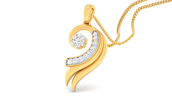 14K Hallmarked Gold | Lab Grown Diamond Pendant 4PNSJ077