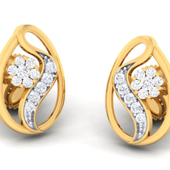 14K Hallmarked Gold | Natural Diamond Tops 4PNSJ090T